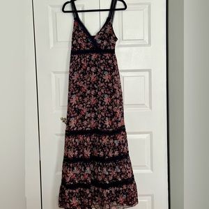 EXPRESS Floral Wrap front tiered Maxi dress. Size S